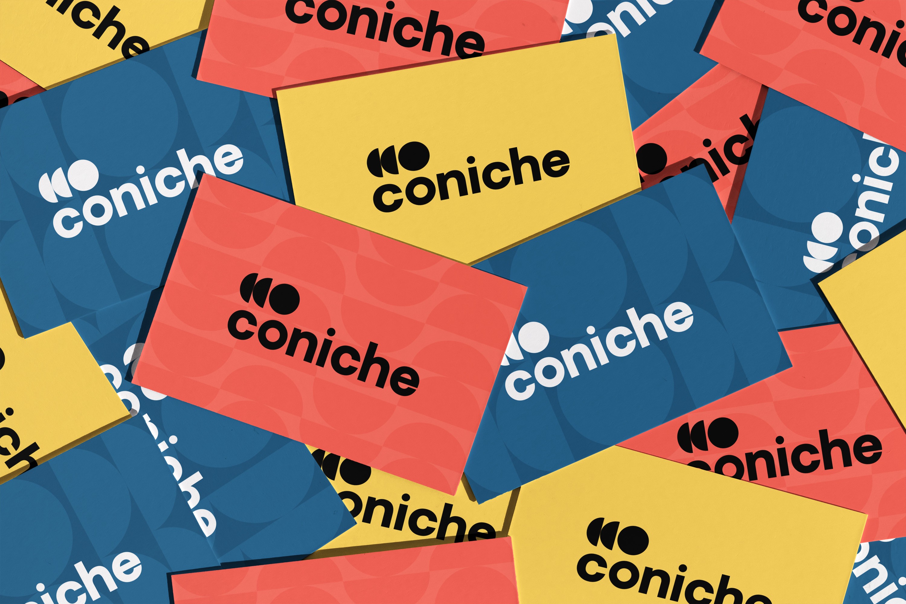 Mockup Coniche business cards