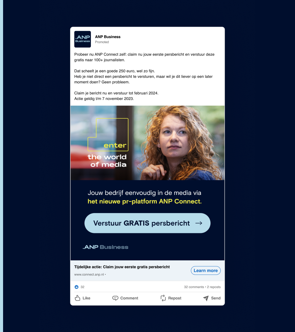 linkedin cta ad