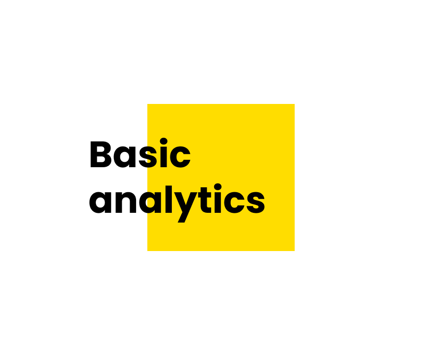 Basic analytics 